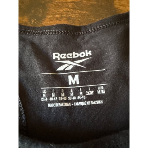 Reebok Womens Black Sports Bra Medium - Picture 3 of 13